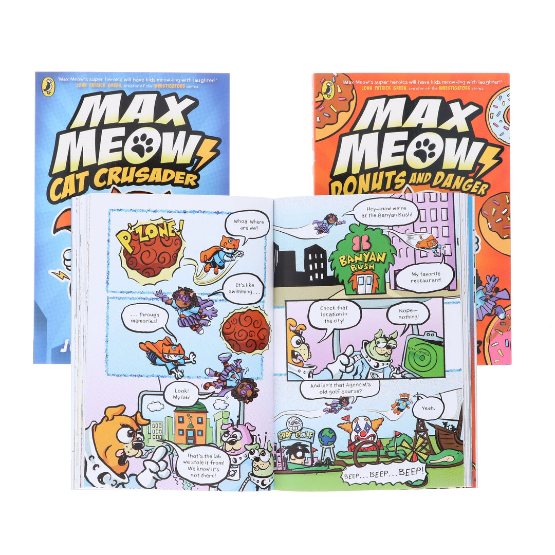 Max Meow Series By John Gallagher 3 Graphic Novels Set - Ages 5-10 - Paperback