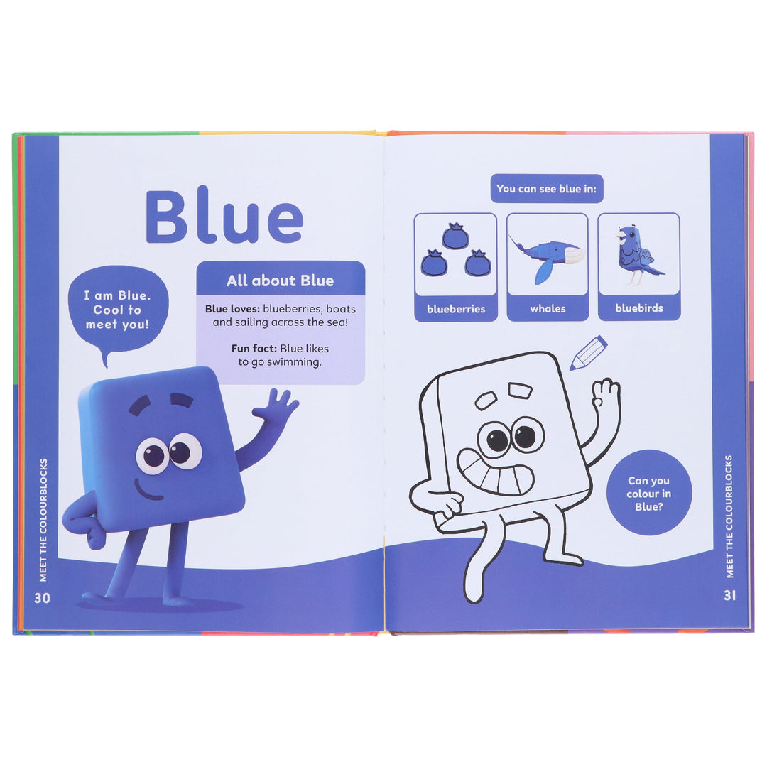 Colourblocks Annual 2025: By Sweet Cherry Publishing - Ages 3-5 - Hardback