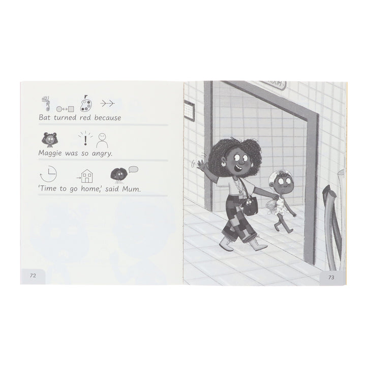 Maggie Sparks and the Swimming Pool Sharks: Accessible Symbolised Edition by Steve Smallman - Ages 5-7 - Paperback (Includes Free Signing Video & Audiobook)