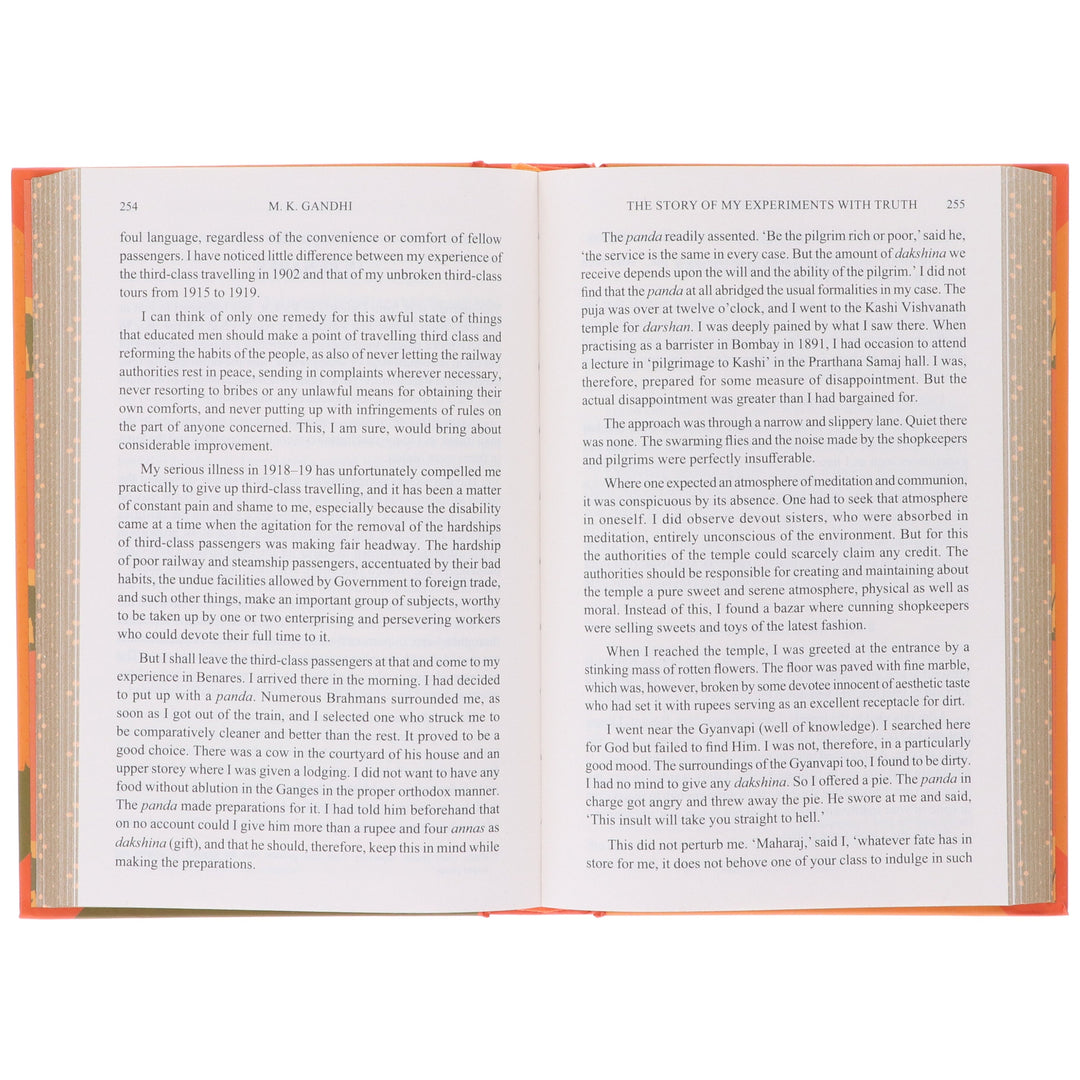 The Story of My Experiments with the Truth by M.K. Gandhi (Sprayed Edges) - Non Fiction - Hardback