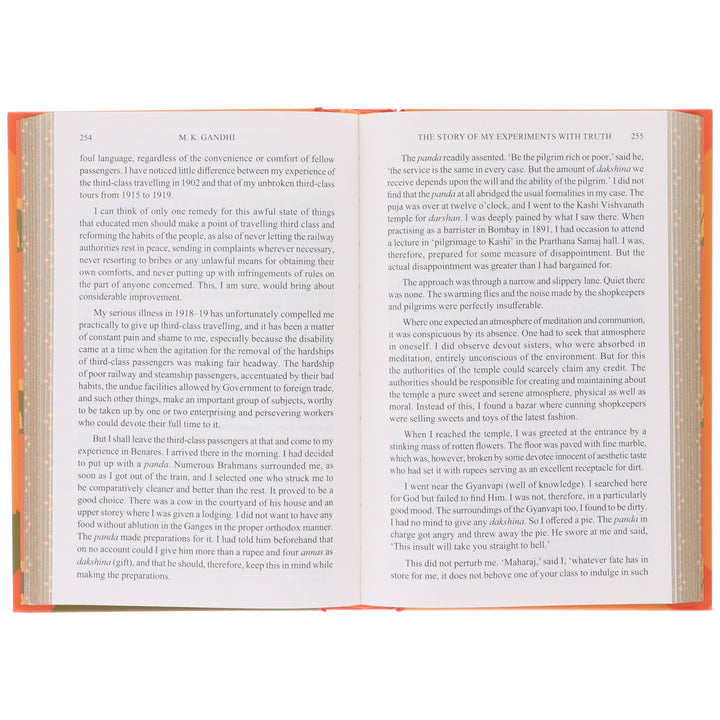 The Story of My Experiments with the Truth by M.K. Gandhi (Sprayed Edges) - Non Fiction - Hardback