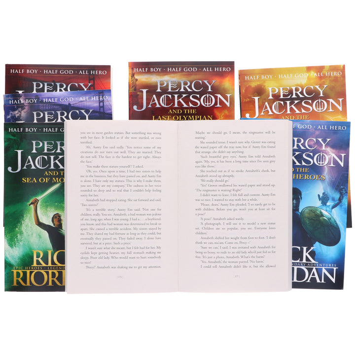 Percy Jackson Collection 7 Books Set By Rick Riordan - Ages 9+ - Paperback