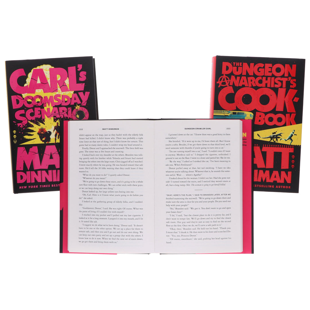 Dungeon Crawler Carl Series by Matt Dinniman 3 Books Collection Set - Fiction - Hardback