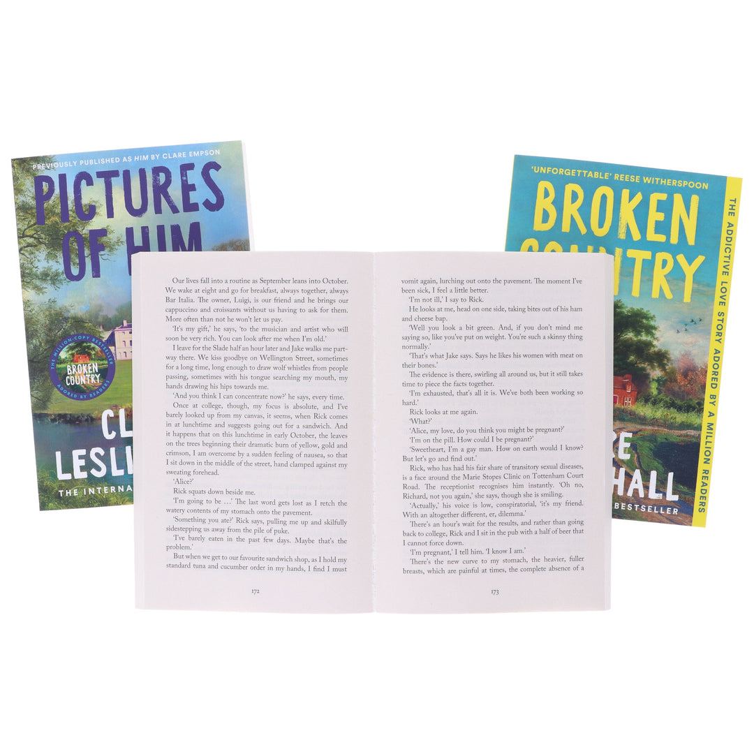 Days You Were Mine, Pictures of Him & Broken Country By Clare Leslie Hall 3 Books Collection Set - Fiction - Paperback