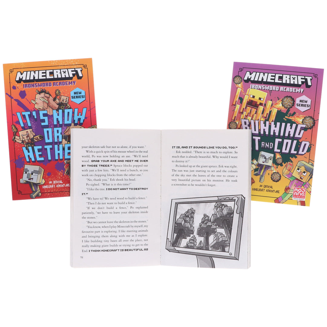 Minecraft Ironsword Academy Series by Mojang AB 3 Books Collection Set - Ages 6-9 - Paperback