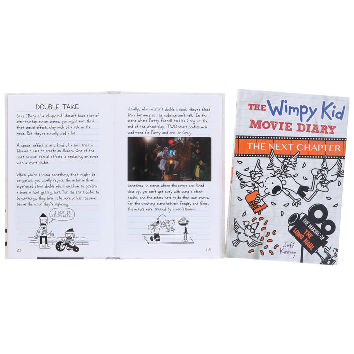 Diary of a Wimpy Kid by Jeff Kinney: Movie Diary Collection 2 Books Set - Ages 7-12 - Hardback