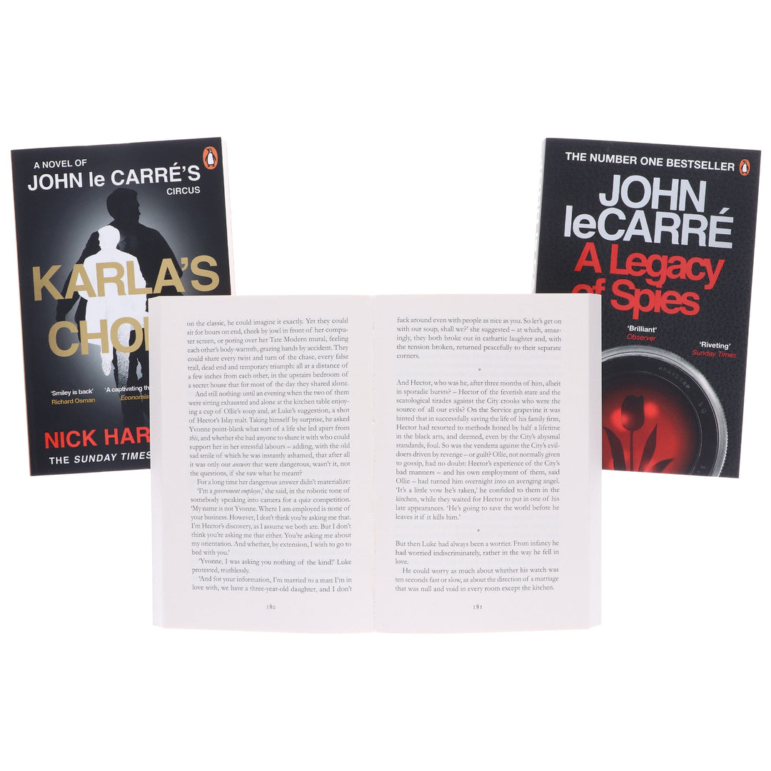 John le Carré & Nick Harkaway Novel 3 Books Collection Set - Fiction - Paperback