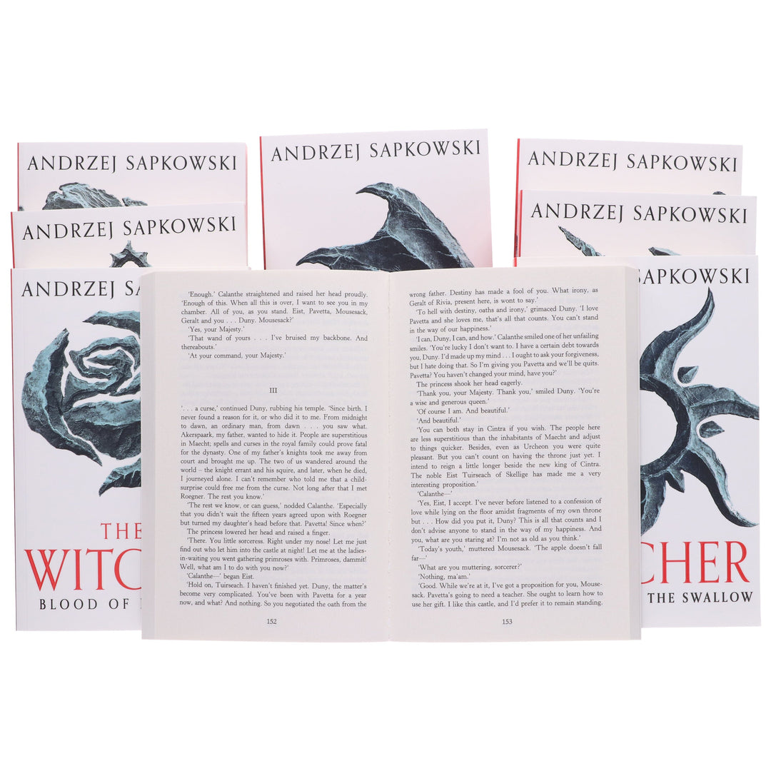 The Complete Witcher Series By Andrzej Sapkowski 8 Books Box Set Collection - Fiction - Paperback