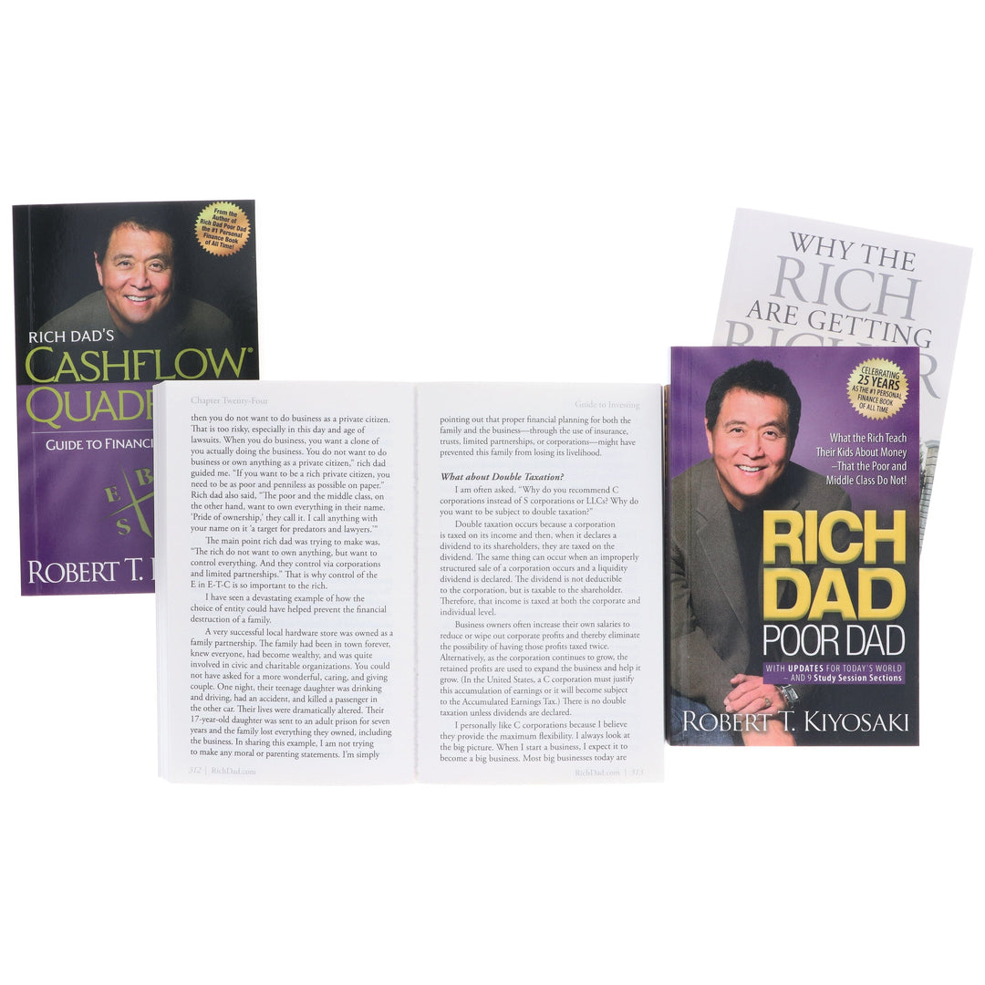Rich Dad's Collection By Robert T. Kiyosaki: 4 Books Set - Non Fiction - Paperback