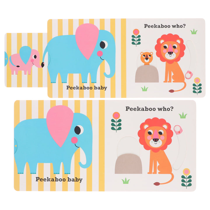 Peekaboo: Lion, Zoo, Bear & Dinosaur by Camilla Reid Illustrated 4 Books Collection Set - Ages 0-5 - Board Book