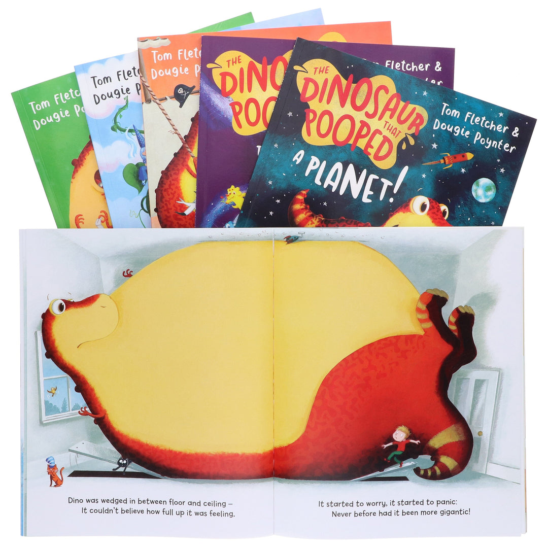 The Dinosaurs That Pooped Series by Tom Fletcher: 6 Books Collection Set - Ages 5-7 - Paperback
