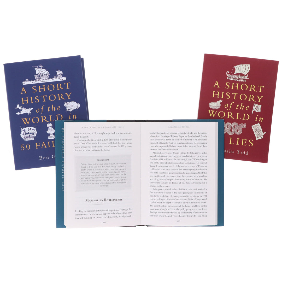 A Short History of the World Series by Ben Gazur & Natasha Tidd 3 Books Collection Set - Non Fiction - Paperback/Hardback