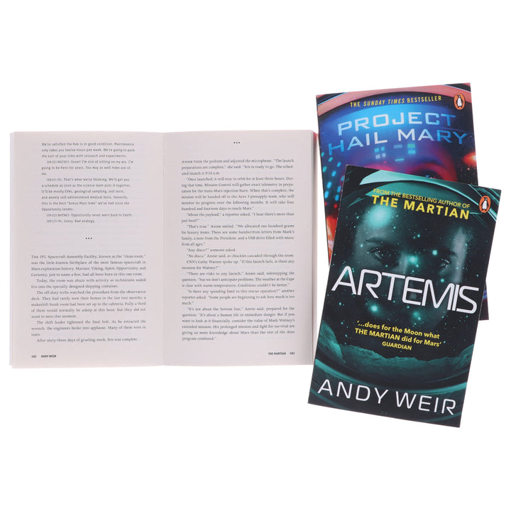 Project Hail Mary, The Martian & Artemis By Andy Weir 3 Books Collection Set - Fiction - Paperback