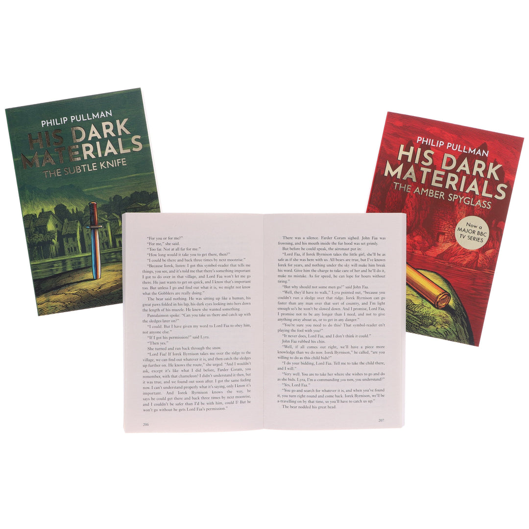 His Dark Materials trilogy by Philip Pullman (Northern Lights, Subtle Knife & Amber Spyglass) 3 Books Collection Box Set - Ages 11+ - Paperback