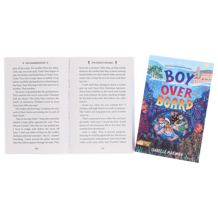 Isabelle Marinov Collection (Boy Underground & Boy Overboard) 2 Books Set - Ages 9-14 - Paperback
