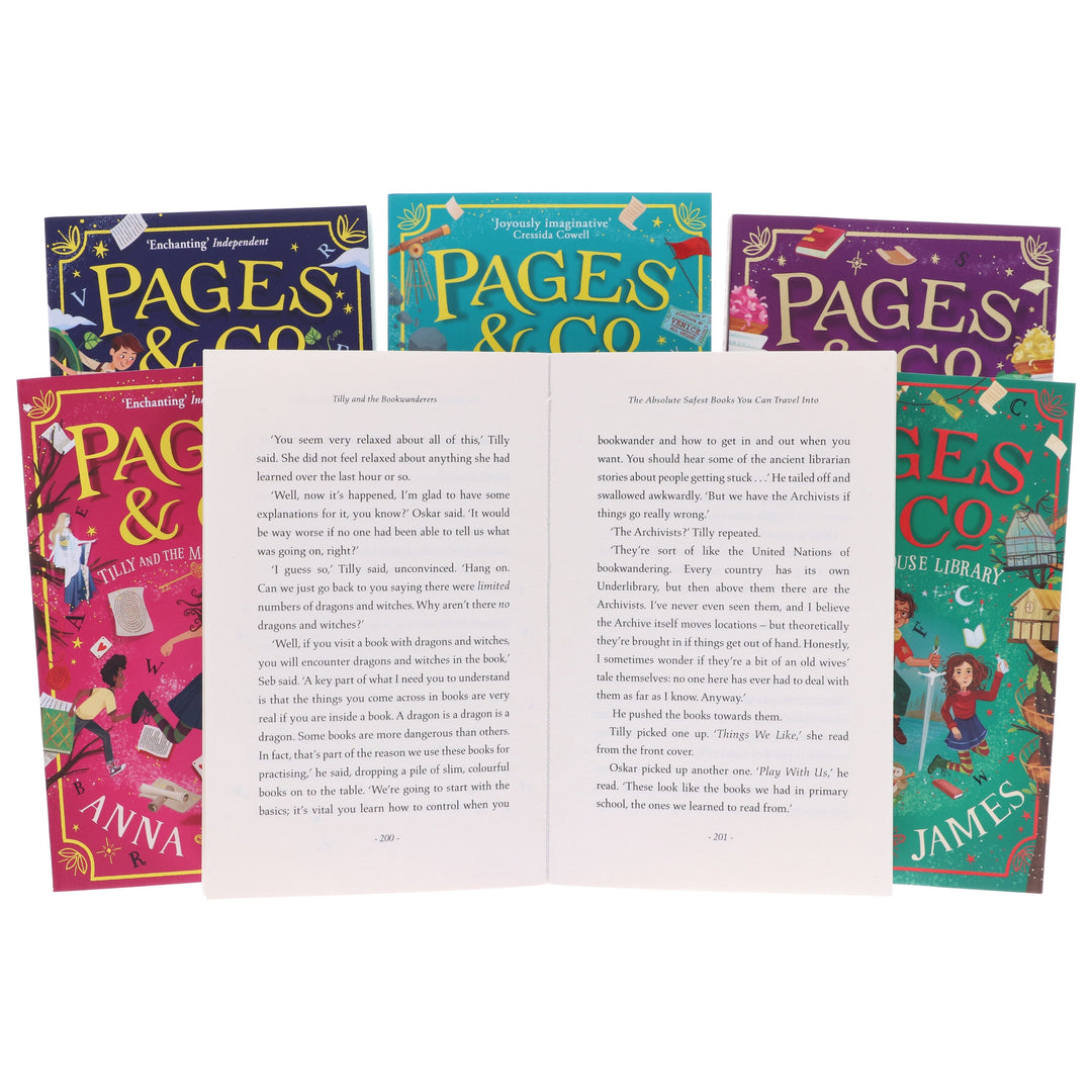 Pages & Co Series by Anna James 6 Books Collection Set - Age 9-14 - Paperback