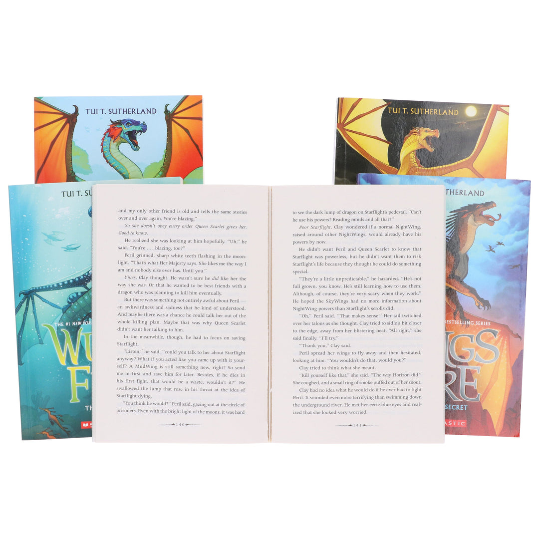 Wings of Fire by Tui T Sutherland 5 Books Collection Set - Ages 9-14 - Paperback