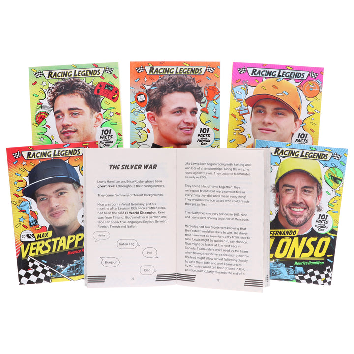 Racing Legends: 101 Facts about Formula One By Maurice Hamilton 6 Books Collection Set - Ages 7-9 - Paperback