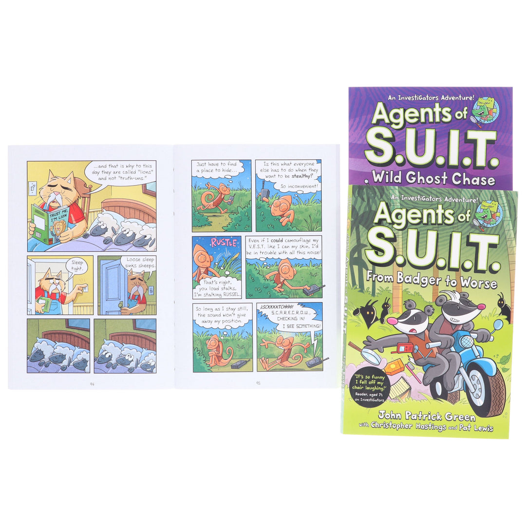 InvestiGators: Agents of S.U.I.T. Series by John Patrick Green 3 Books Collection Set - Ages 7-11 - Paperback