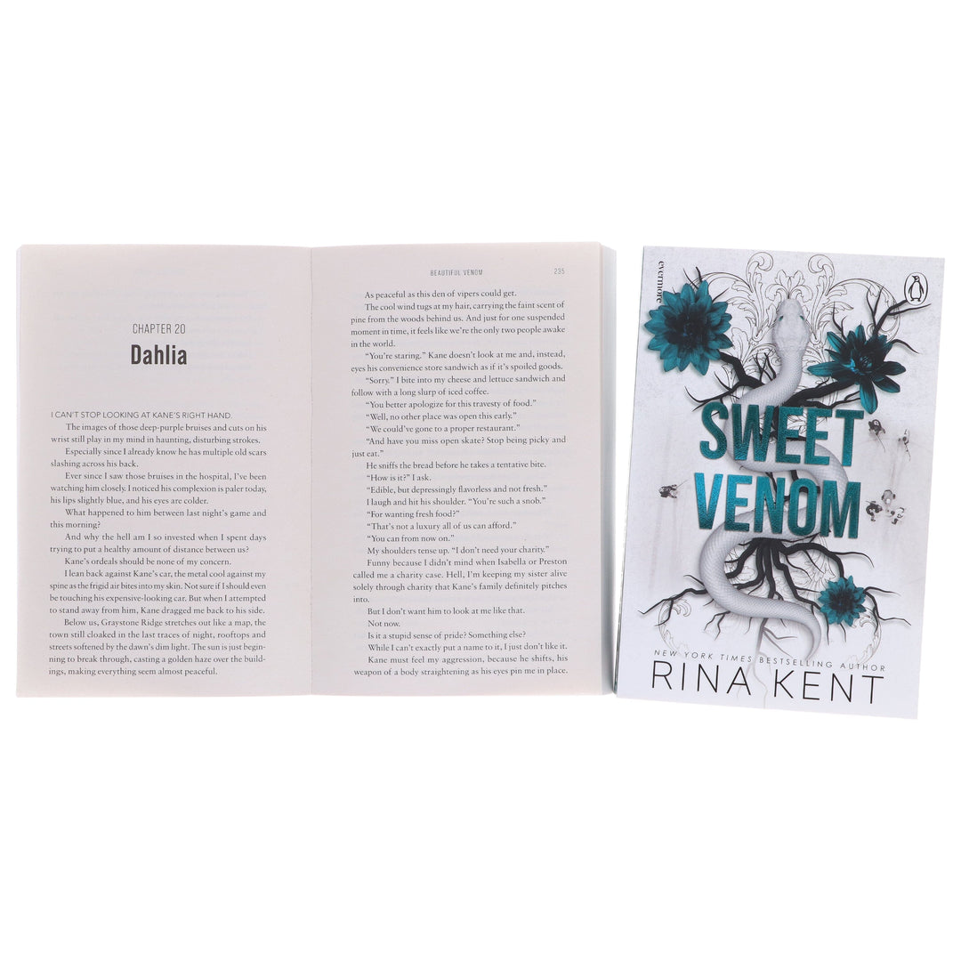 Vipers Series (Beautiful Venom & Sweet Venom) by Rina Kent 2 Books Collection Set - Dark Romance Fiction - Paperback