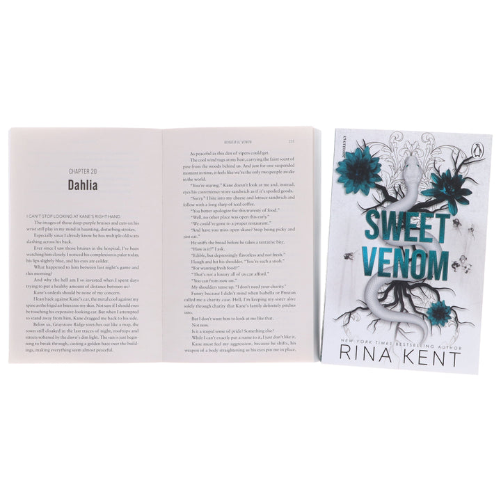 Vipers Series (Beautiful Venom & Sweet Venom) by Rina Kent 2 Books Collection Set - Dark Romance Fiction - Paperback