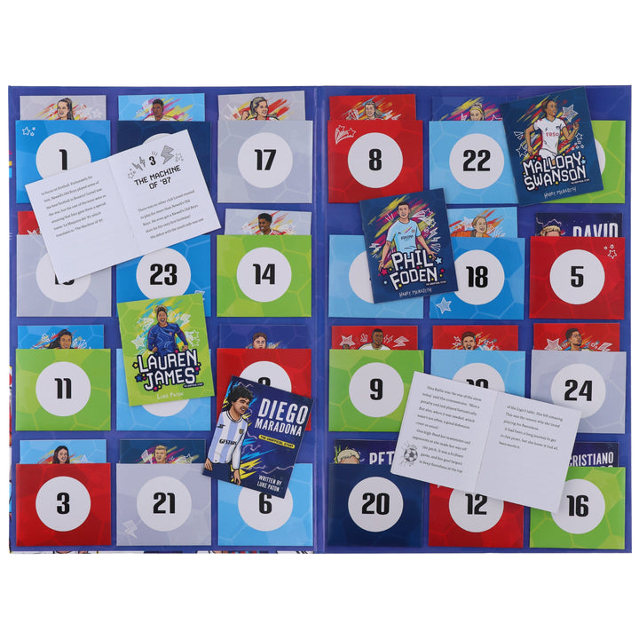 Football Stars Advent Calendar 24 Football Stories and Player Books for Kids by Luke Paton & Harry Meredith - Ages 7-9 - Paperback (Includes 24 Free AudioBooks!)