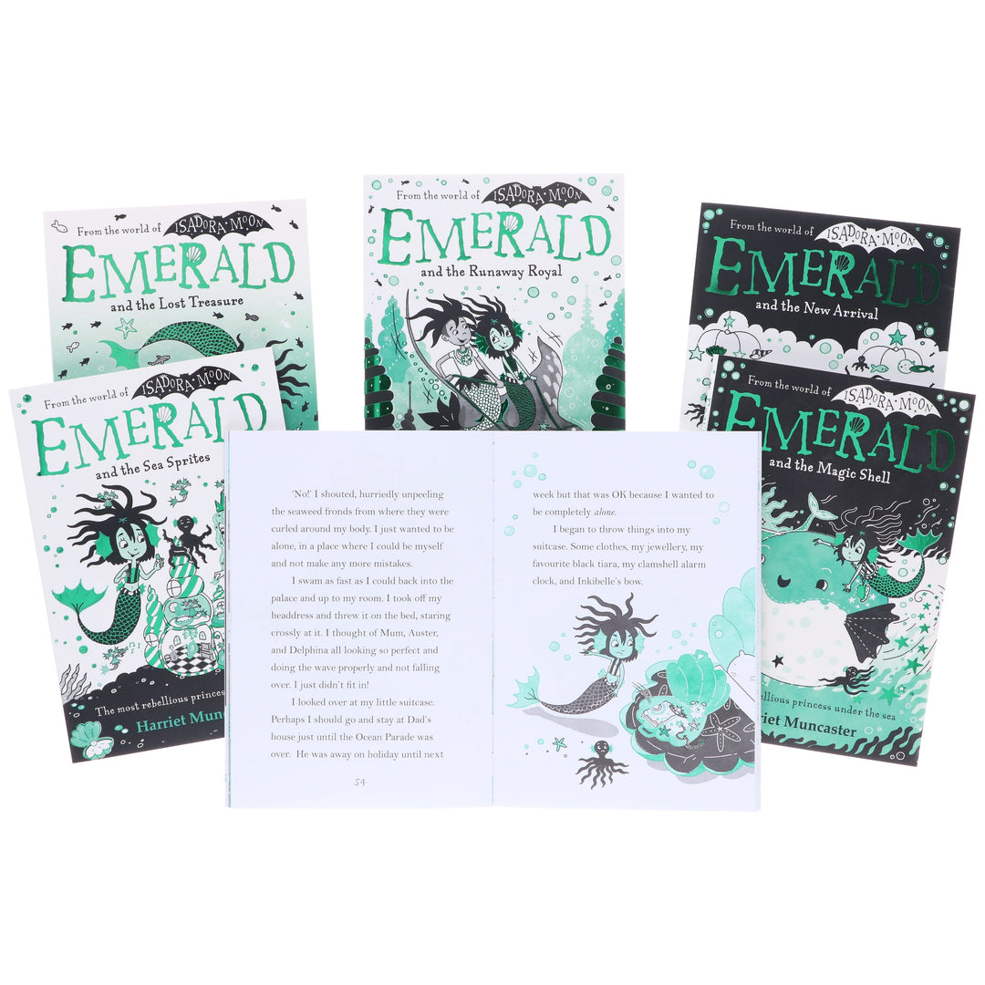 Emerald Series Book 1-6 (World of Isadora Moon) By Harriet Muncaster: 6 Books Collection Set - Ages 5-7 - Paperback