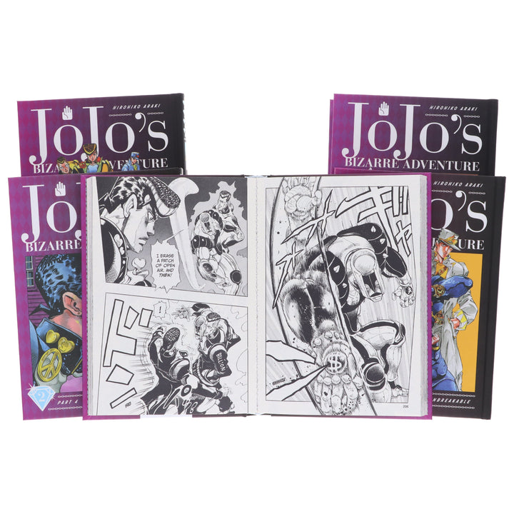 JoJo’s Bizarre Adventure: Part 4 - Diamond Is Unbreakable (Vol. 1-5) by Hirohiko Araki 5 Books Collection Set - Fiction - Hardback