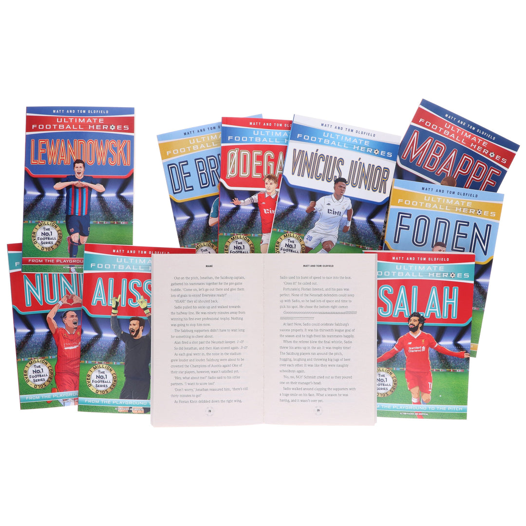 Ultimate Football Heroes Series 2 By Matt & Tom Oldfield: 10 Books Collection Set - Ages 7-12 - Paperback
