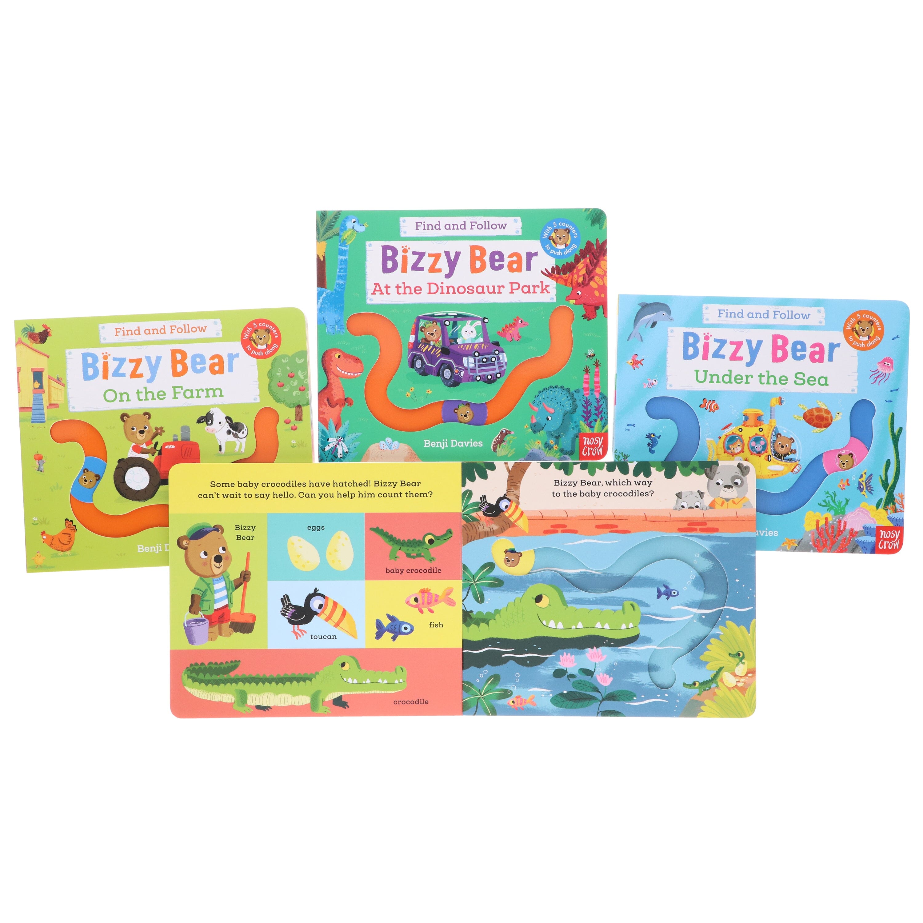 Bizzy Bear: Find and Follow Series by Benji Davies 4 Books