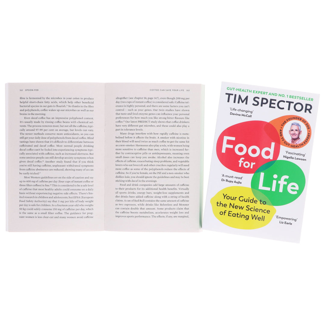 Spoon Fed & Food for Life by Tim Spector: 2 Books Collection Set - Non Fiction - Paperback