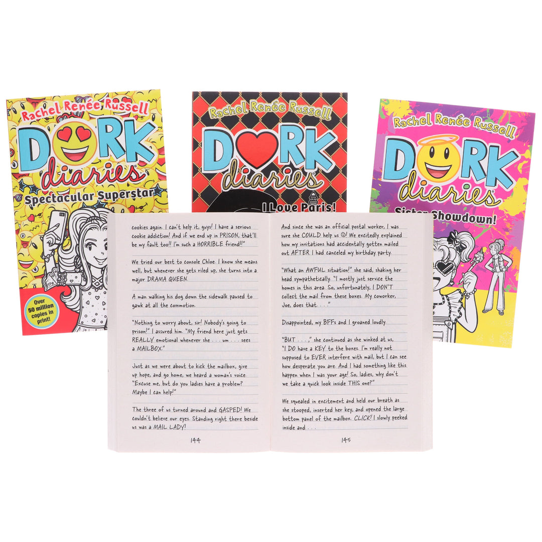 Dork Diaries Series (Vol. 13-16) By Rachel Renee Russell 4 Books Collection Set - Ages 9-11 - Paperback