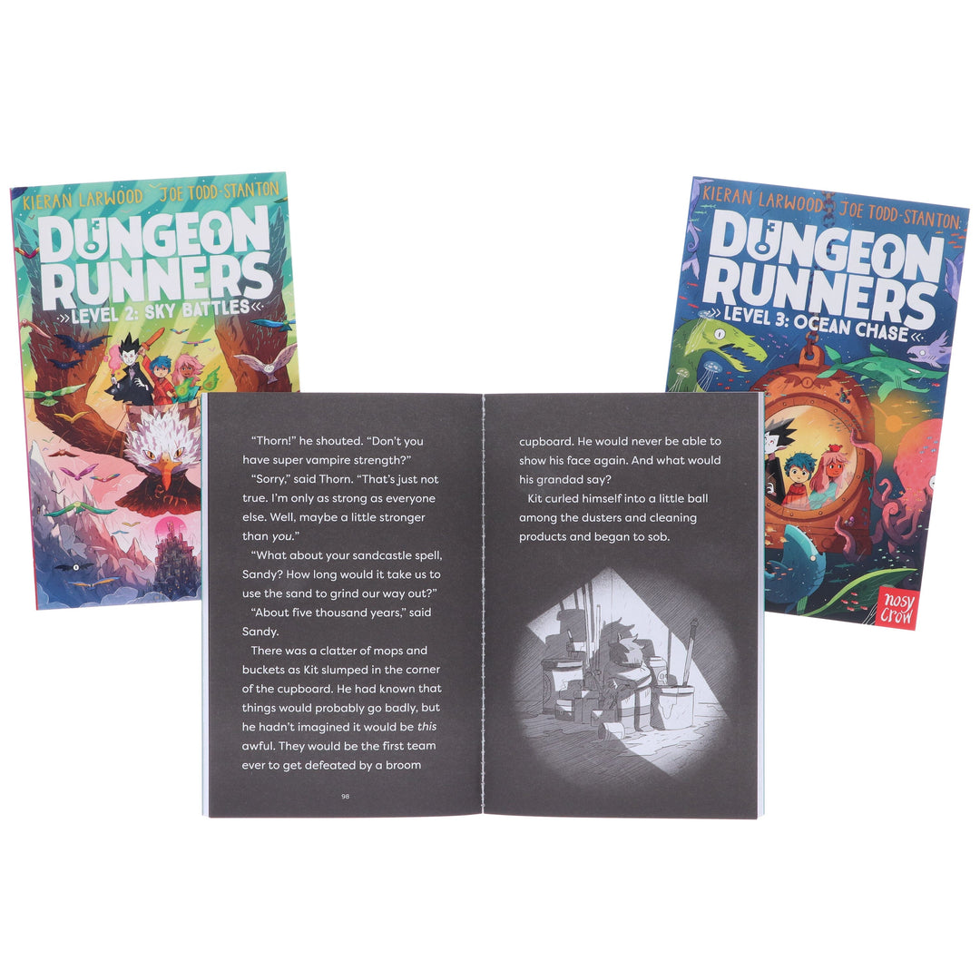 Dungeon Runners Series By Kieran Larwood: Illustrated 3 Books Collection Set - Ages 7-9 - Paperback