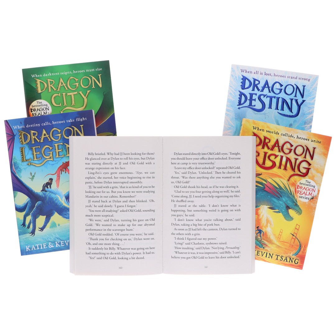 Dragon Realm Series (Book 1-5) By Katie & Kevin Tsang: 5 Books Collection Set - Ages 7+ - Paperback
