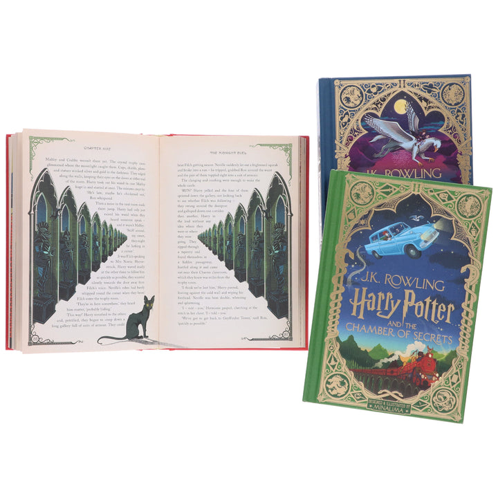 Harry Potter 1-3 Box Set: MinaLima Edition by J.K. Rowling 3 Books Collection Box Set  – Ages 9+ – Hardback