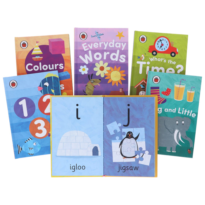 Ladybird Early Learning Library: 6 Books Collection Box Set - Ages 3+ - Hardback