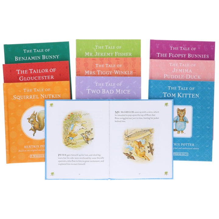 Peter Rabbit Library 10 Books Collection Box Set by Beatrix Potter With Peter Rabbit Classic Costume