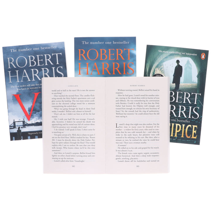 Robert Harris Collection (Conclave,V2, Act of Oblivion & Precipice) 4 Books Set - Fiction - Paperback