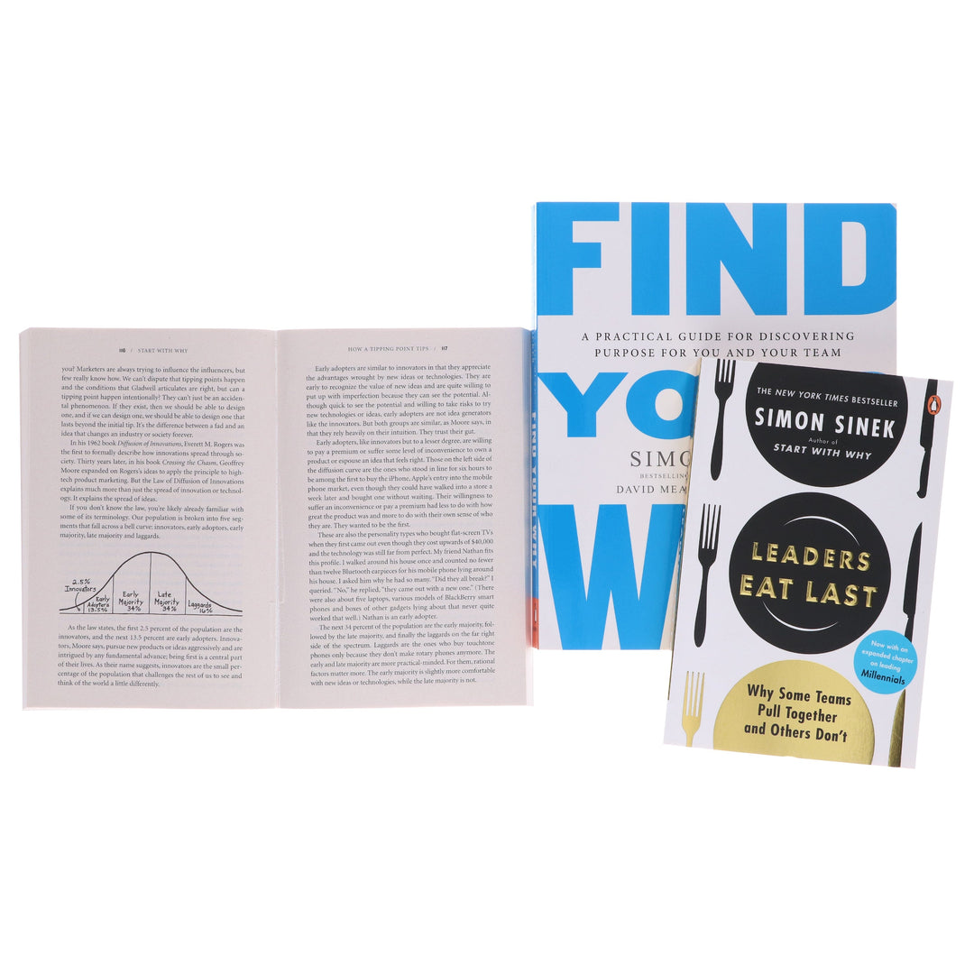 Start with Why Series By Simon Sinek 3 Books Collection Set - Non Fiction - Paperback