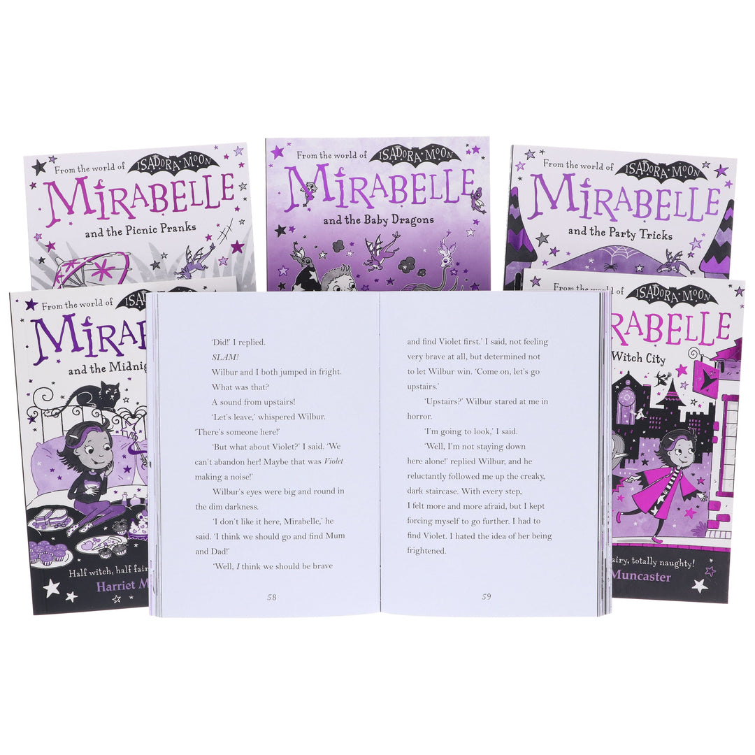 Mirabelle Series (Books 9-14) by Harriet Muncaster: Illustrated 6 Books Collection Set (Isadora Moon) - Ages 5-8 - Paperback