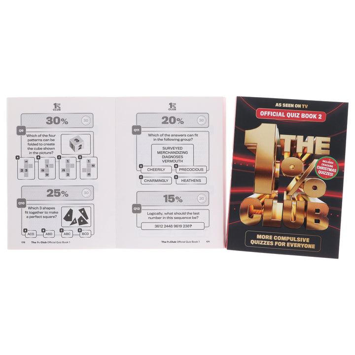 The 1% Club Official Quiz (Book 1&2) by BBC Studios 2 Books Collection Set - Non Fiction - Paperback