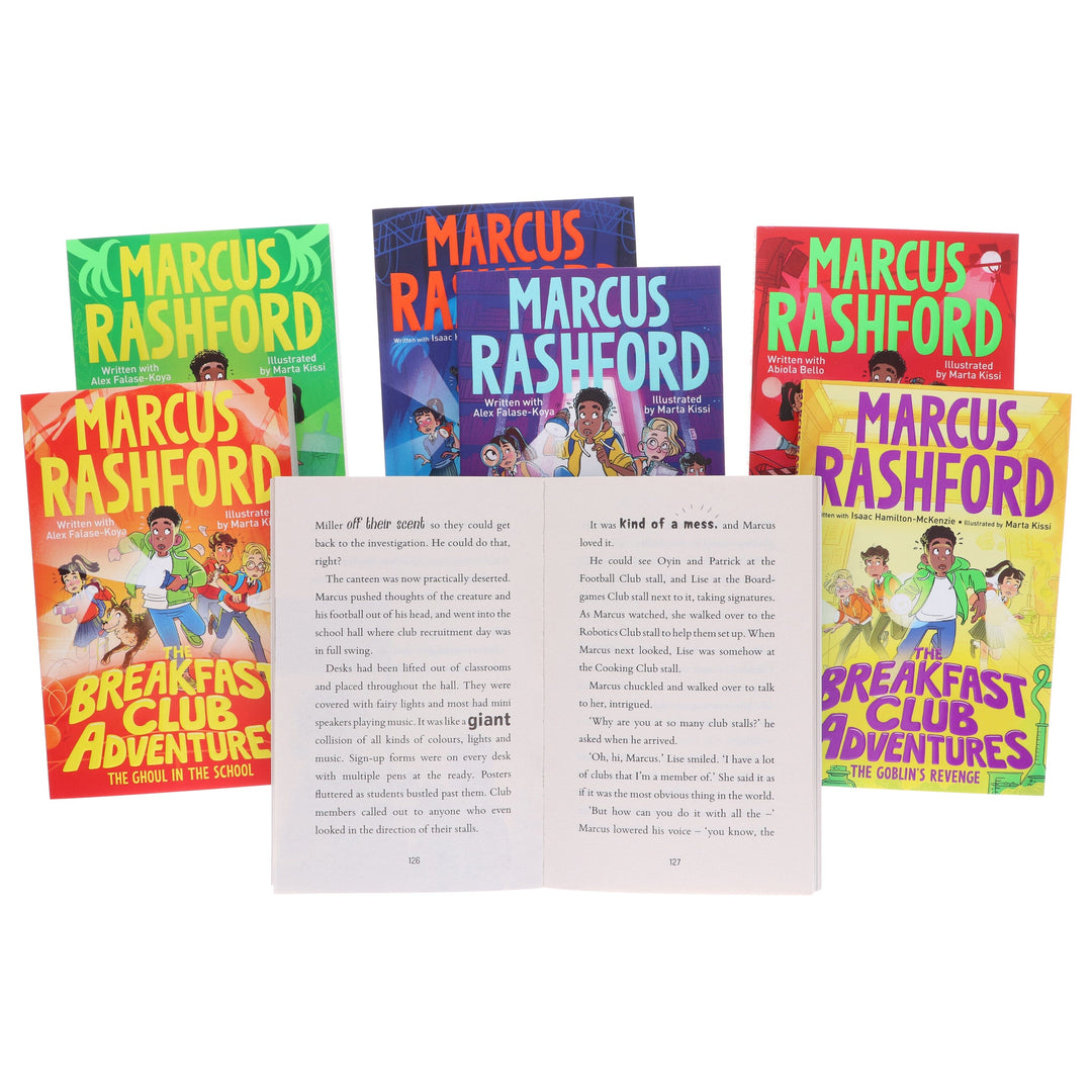 The Breakfast Club Adventures Series By Marcus Rashford Illustrated 7 Books Collection Set - Ages 8-11 - Paperback