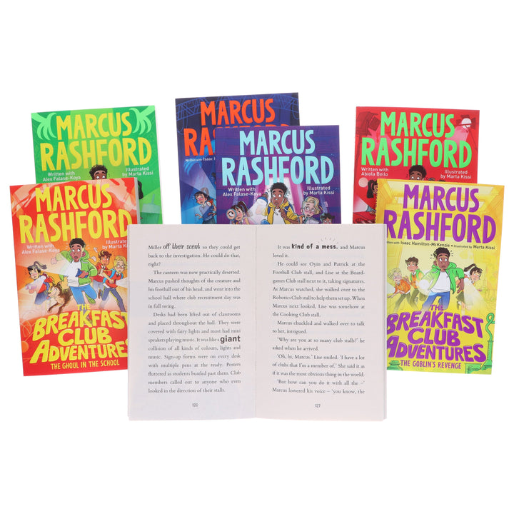 The Breakfast Club Adventures Series By Marcus Rashford Illustrated 7 Books Collection Set - Ages 8-11 - Paperback