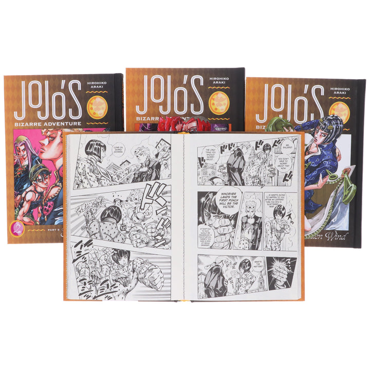 JoJo’s Bizarre Adventure: Part 5 - Golden Wind (Vol. 1-4) by Hirohiko Araki 4 Books Collection Set - Fiction - Hardback
