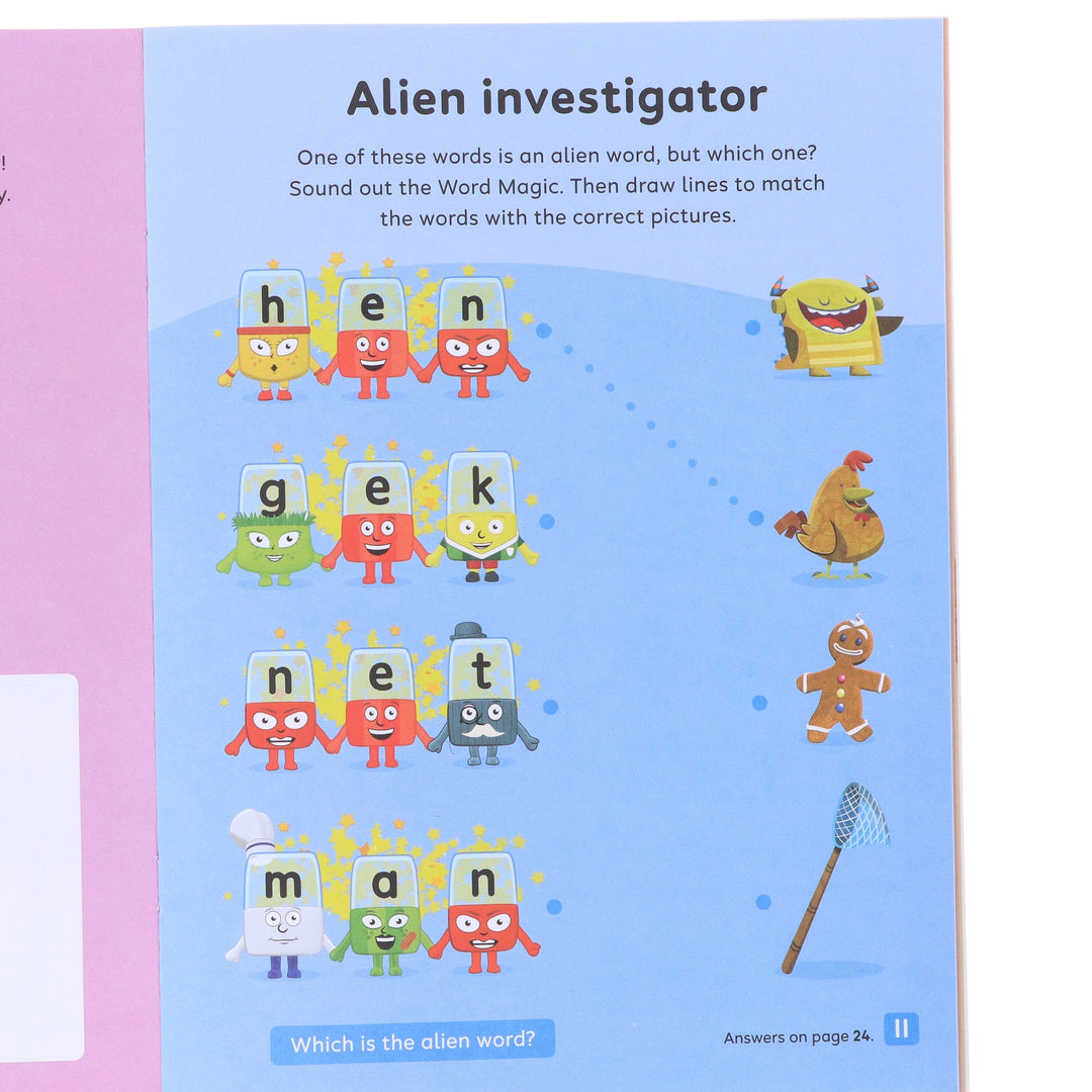 Numberblocks and Alphablocks (Orange: Level 2) Collection 6 Workbooks Set With Fun Stickers - Ages 3-5 - Paperback