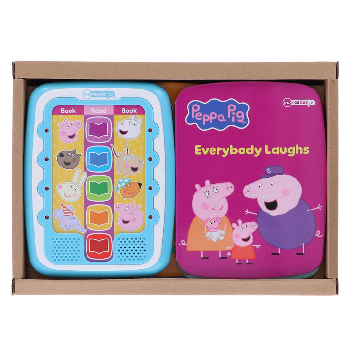 Peppa Pig - Electronic Me Reader Jr and 8 Look and Find Sound Book Library - Ages 2+ - Board Book