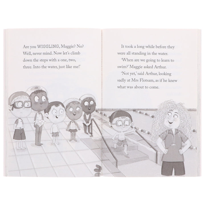 Maggie Sparks and the Swimming Pool Sharks (Maggie Sparks, Book 2) By Steve Smallman - Ages 5-7 - Paperback