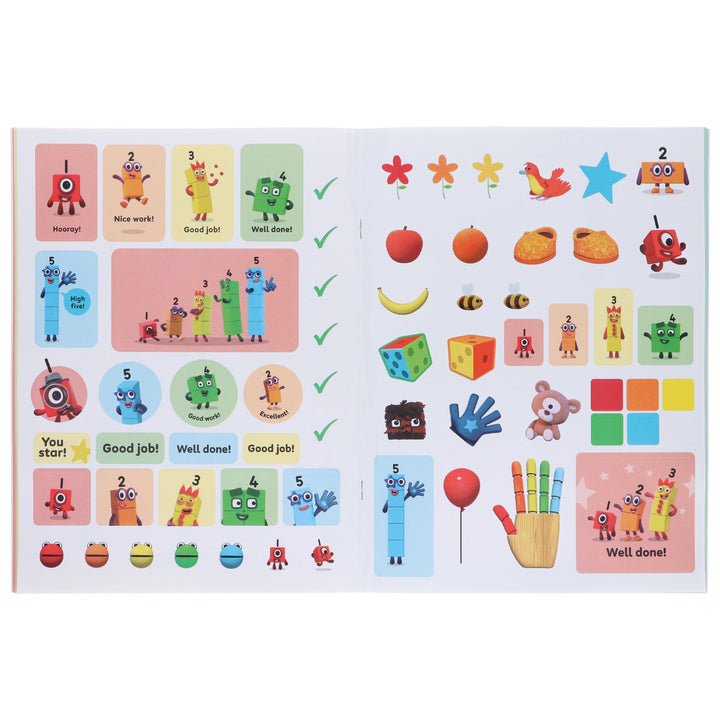 Numberblocks and Alphablocks Red Level 1 Collection 6 Workbooks Set With Fun Stickers - Ages 3-5 - Paperback