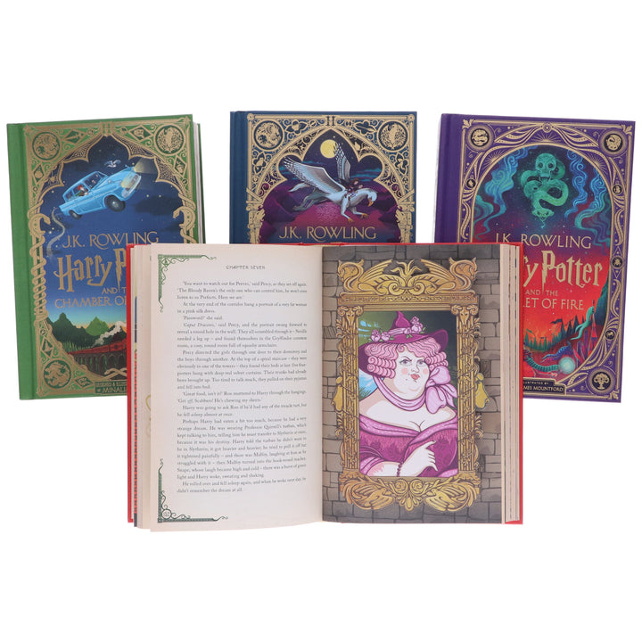 Harry Potter MinaLima & Interactive Collectors Edition (Volume 1-4) by J.K. Rowling: 4 Books Collection Set – Ages 9+ – Hardback