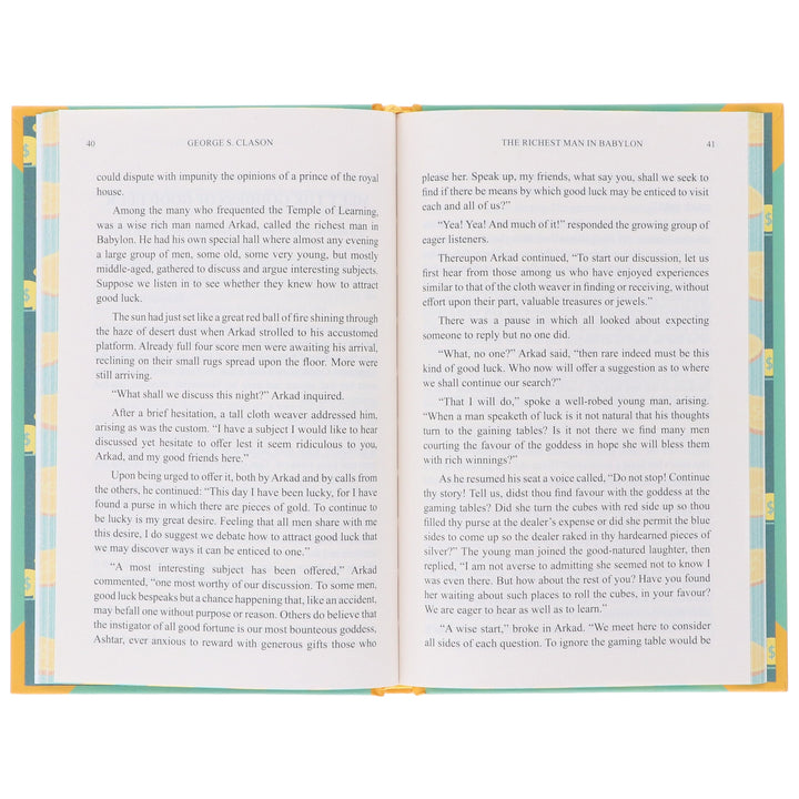 The Richest Man In Babylon by George S. Clason - Fiction - Sprayed Edges Hardback
